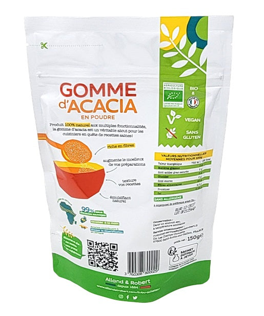 Gomme d'acacia biologique